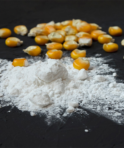 corn with flour, powder